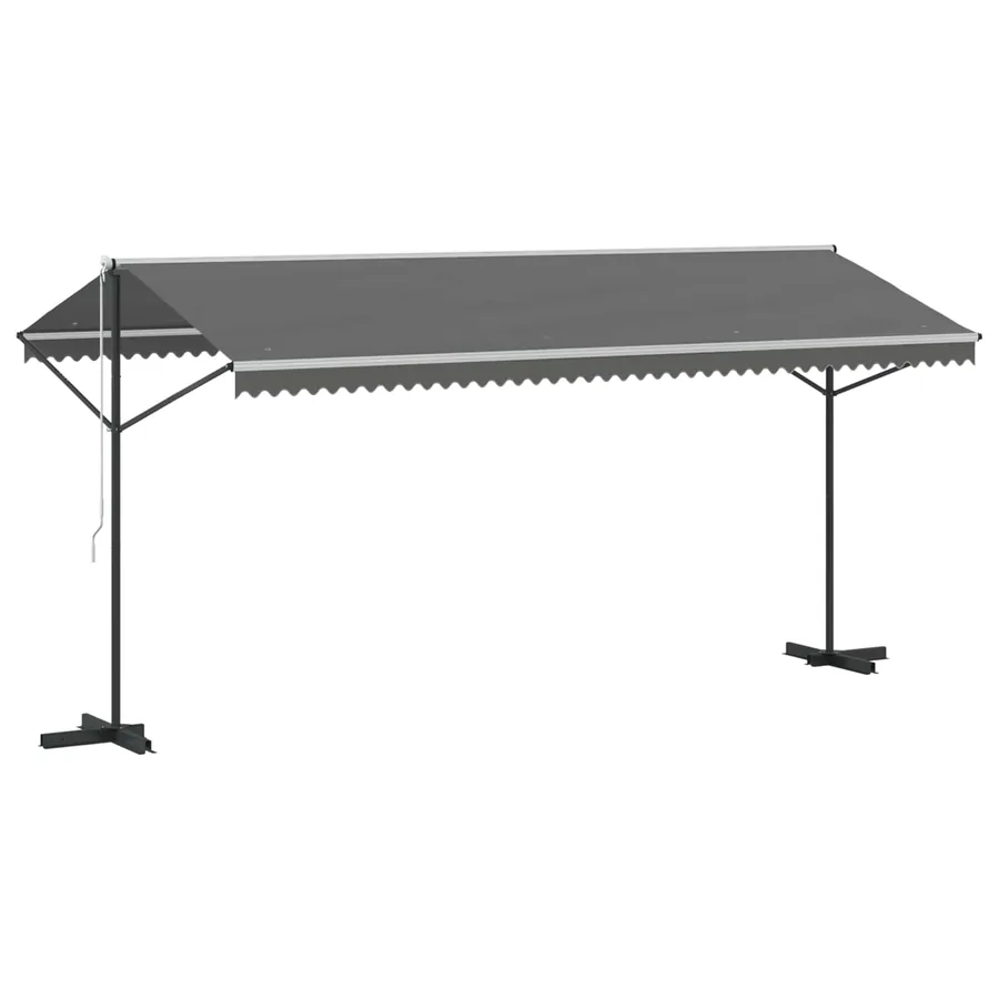 Auvent autoportant Gris 5 x 3 m Polyester - 2