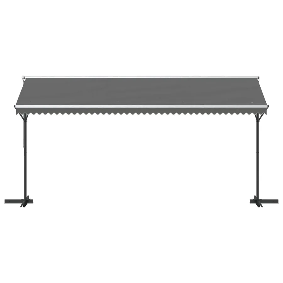 Auvent autoportant Gris 5 x 3 m Polyester - 4