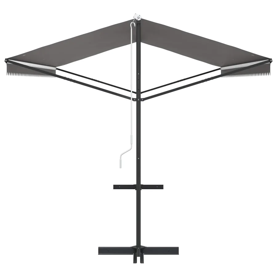 Auvent autoportant Gris 5 x 3 m Polyester - 5