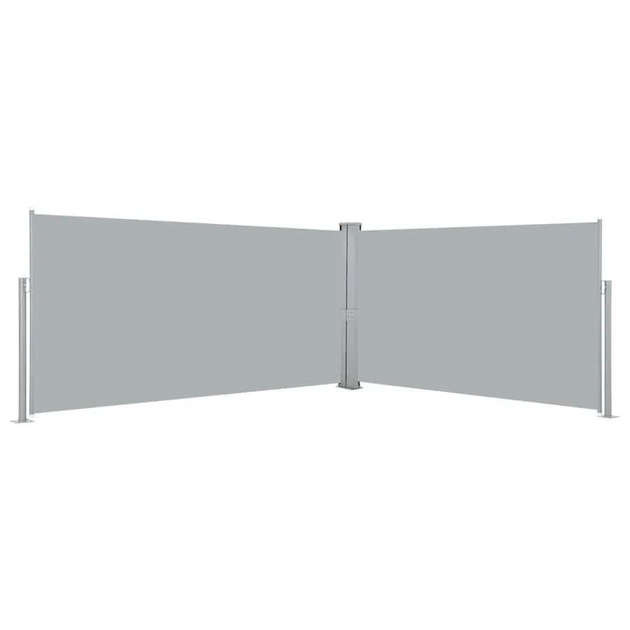 Auvent latéral rétractable 160x600 cm Gris