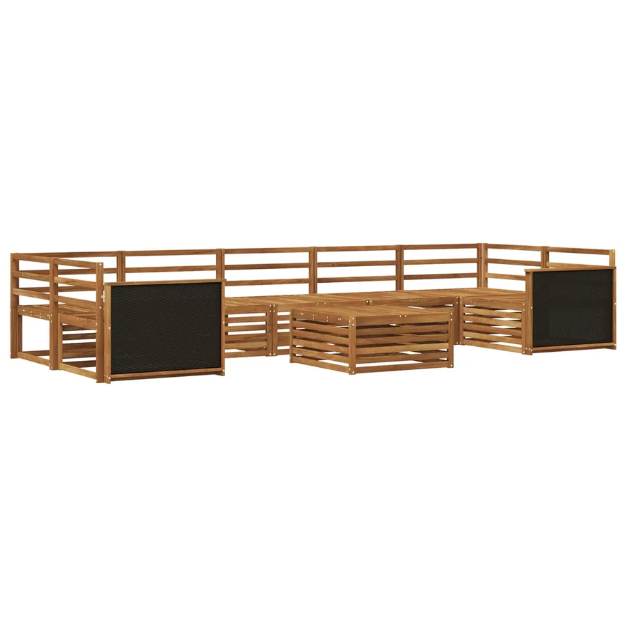 Ensemble de canapés d'extérieur 8 pcs Naturel - 2