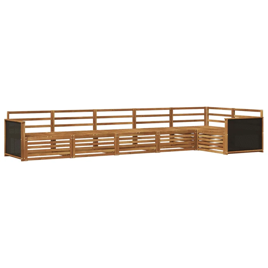 Ensemble de canapés d'extérieur 6 pcs Naturel - 2