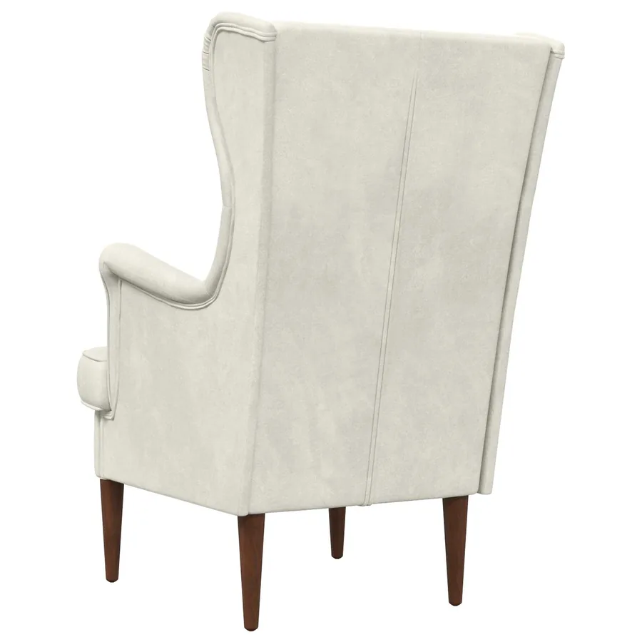 Fauteuil Crème Velours - 6