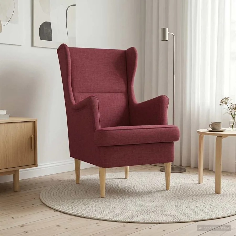 fauteuil Bordeaux tissu