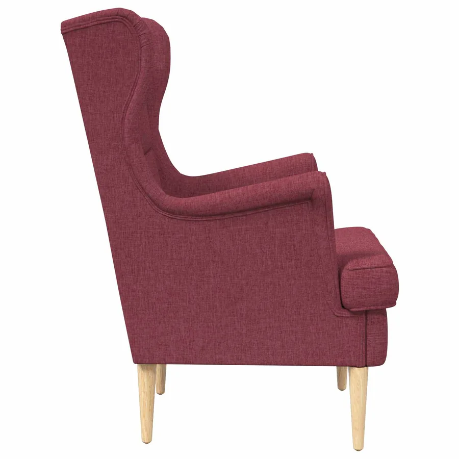 fauteuil Bordeaux tissu - 5