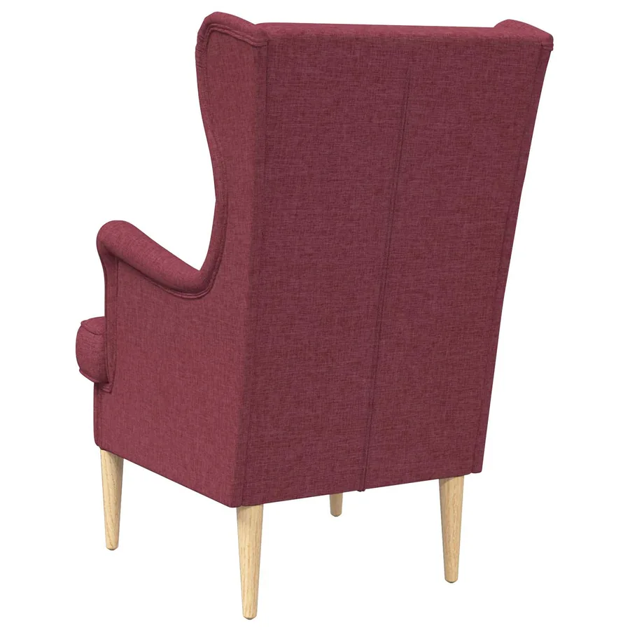 fauteuil Bordeaux tissu - 6