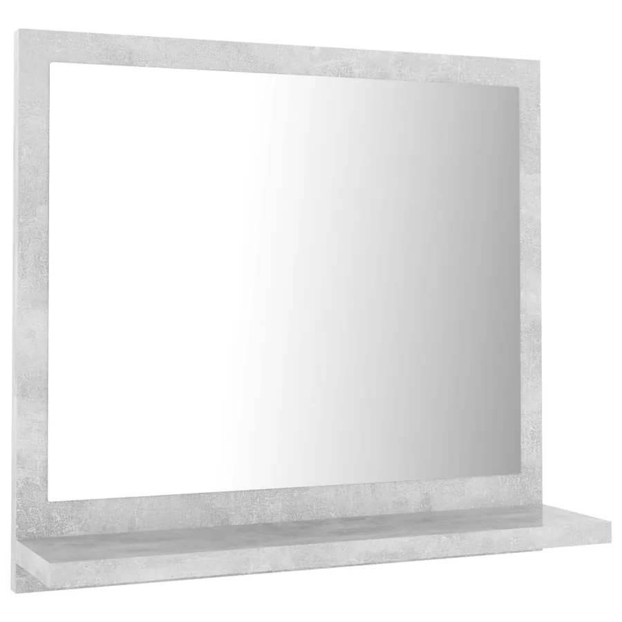 Miroir de salle de bain Gris béton 40x10,5x37cm Bois ingénierie - 2