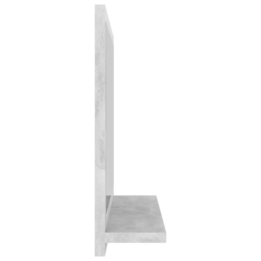 Miroir de salle de bain Gris béton 40x10,5x37cm Bois ingénierie - 5