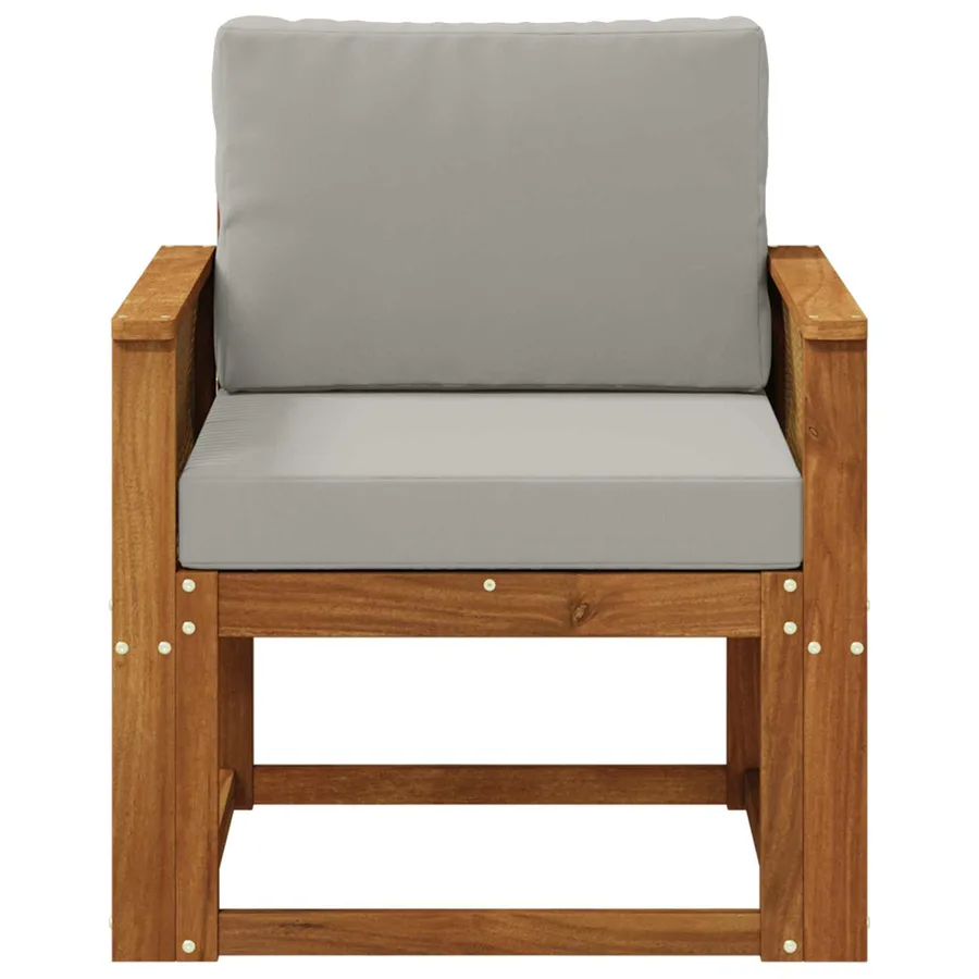 Sofa de milieu extérieur Bois d'Acacia Massif Naturel - 3