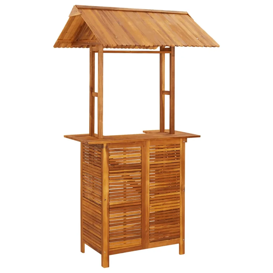 Ensemble de bar de jardin 5 pcs Bois d'acacia solide - 4