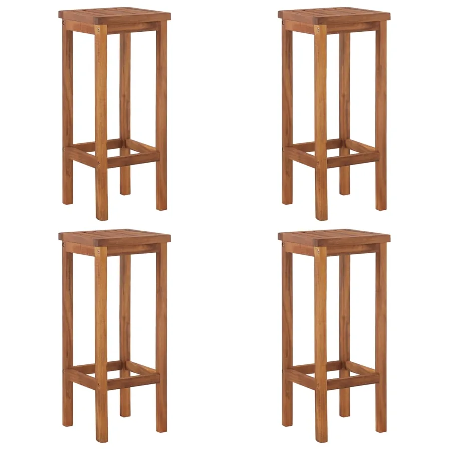 Ensemble de bar de jardin 5 pcs Bois d'acacia solide - 6