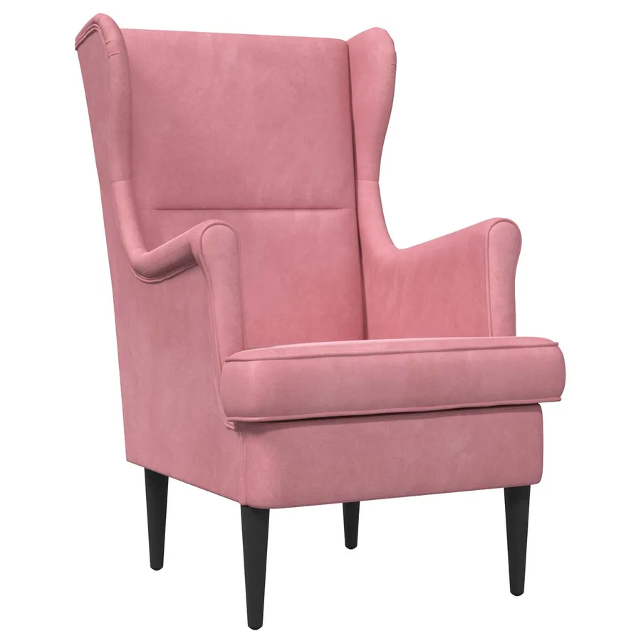 Fauteuil Rose Velours - 2