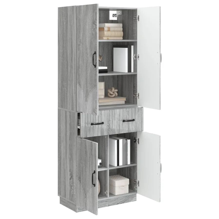 Ensemble de Meubles 2 pcs Sonoma gris Bois d'ingénierie - 3
