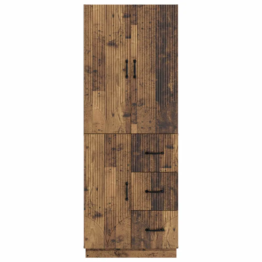 Ensemble de Meubles 2 pcs Bois ancien Bois d'ingénierie - 5