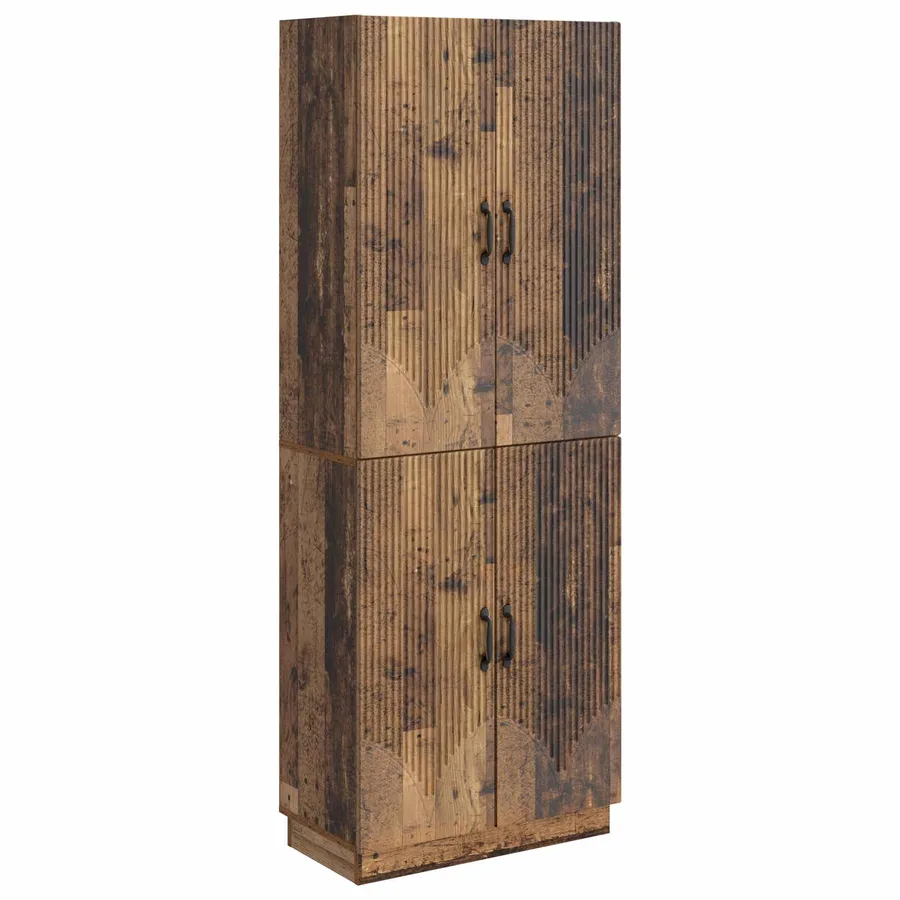 Ensemble de Meubles 2 pcs Bois ancien Bois d'ingénierie - 2