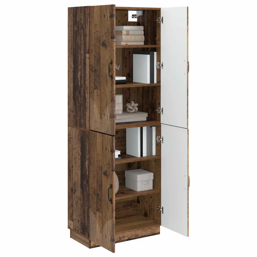 Ensemble de Meubles 2 pcs Bois ancien Bois d'ingénierie - 3