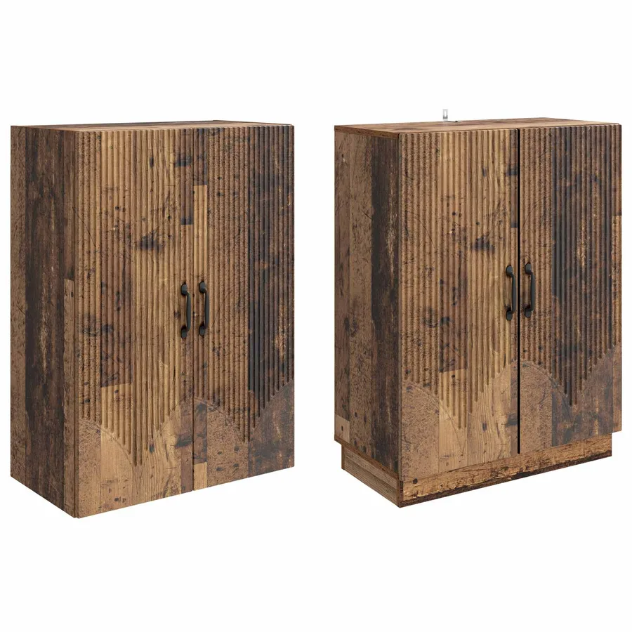 Ensemble de Meubles 2 pcs Bois ancien Bois d'ingénierie - 4