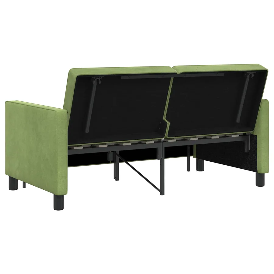 Canapé-Lit Vert clair Tissu - 9
