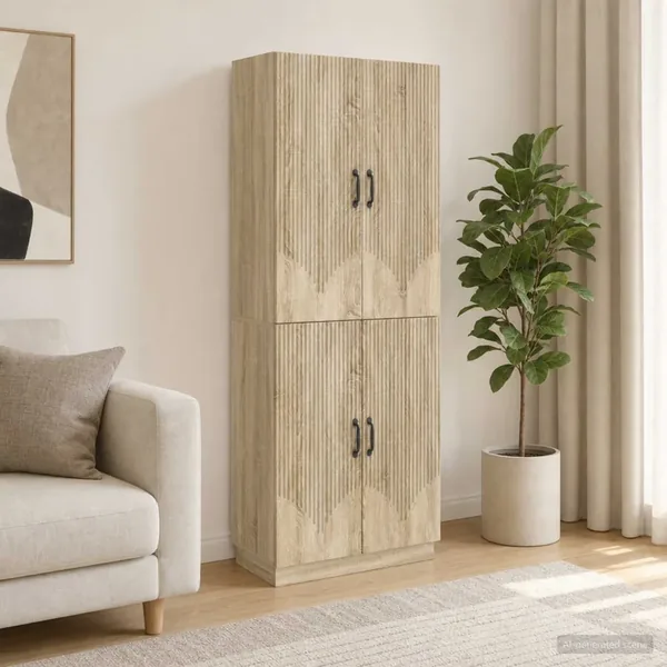 Ensemble de Meubles 2 pcs Chêne Sonoma Bois d'ingénierie