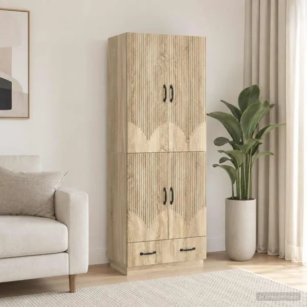 Ensemble de Meubles 2 pcs Chêne Sonoma Bois d'ingénierie