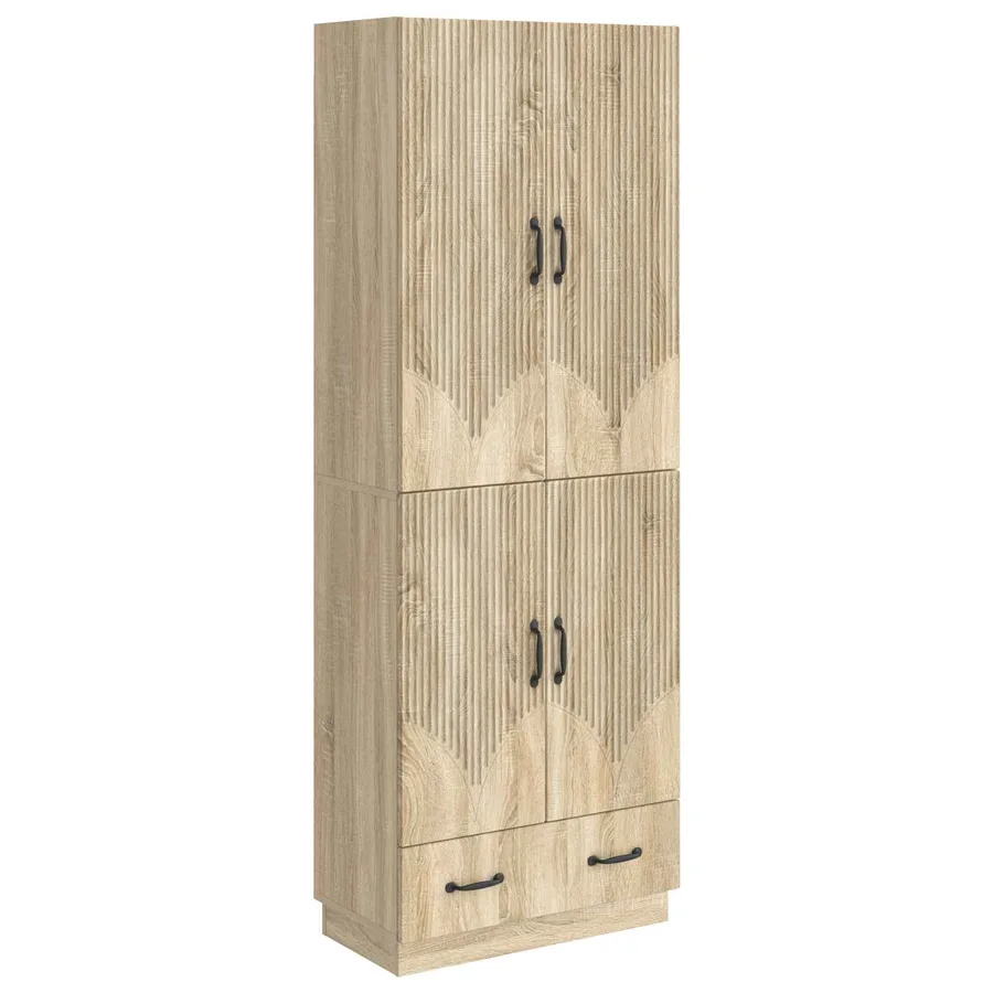Ensemble de Meubles 2 pcs Chêne Sonoma Bois d'ingénierie - 2
