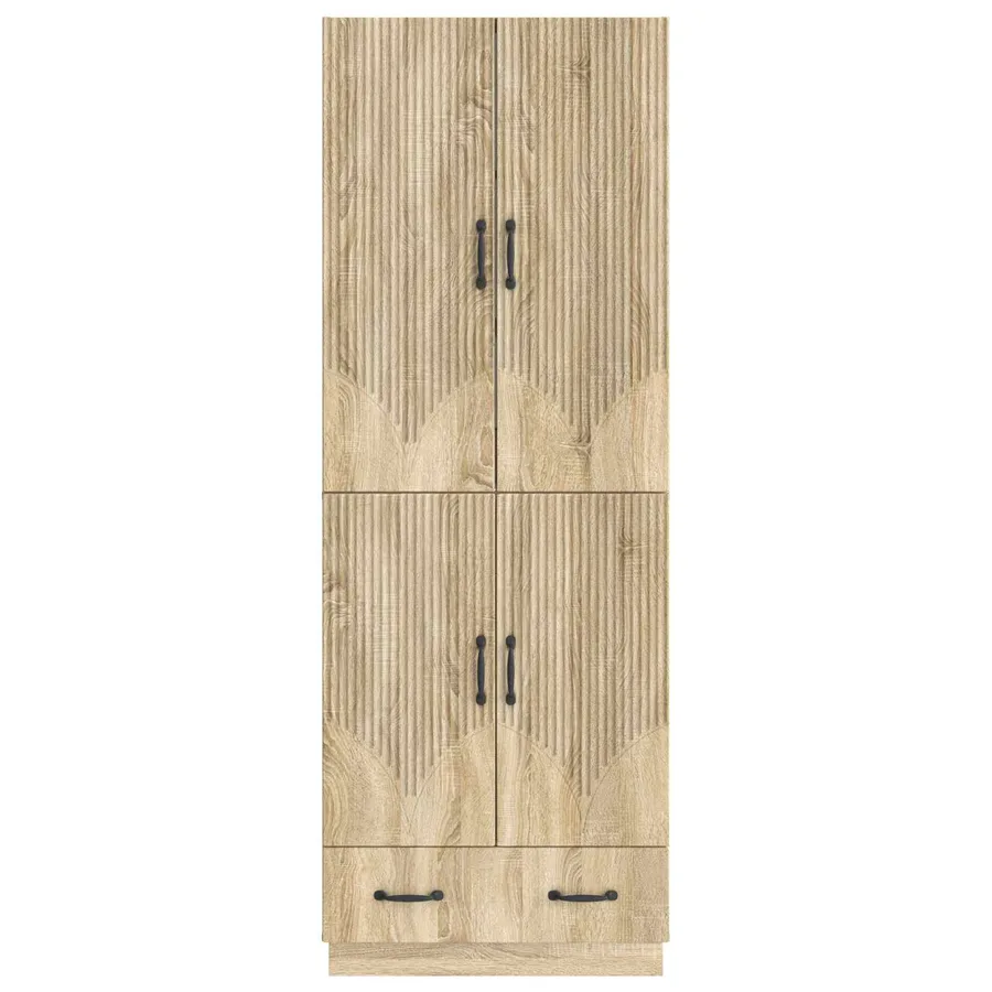 Ensemble de Meubles 2 pcs Chêne Sonoma Bois d'ingénierie - 5
