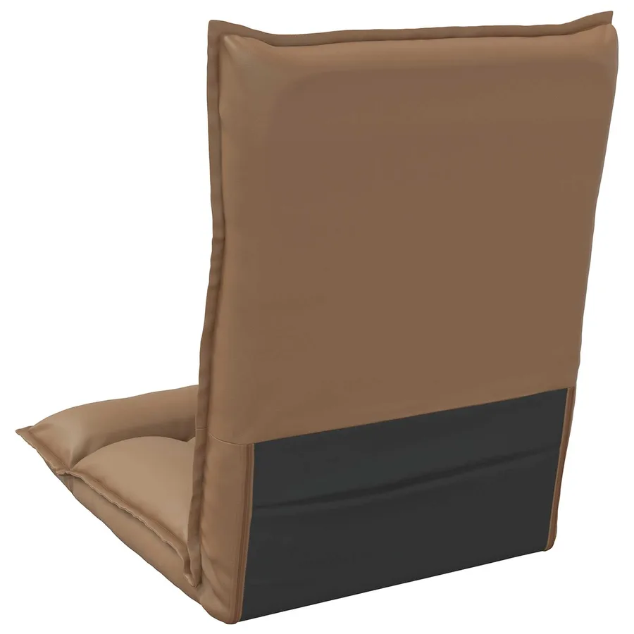 Fauteuil de sol ajustable Cappuccino Simili cuir - 6