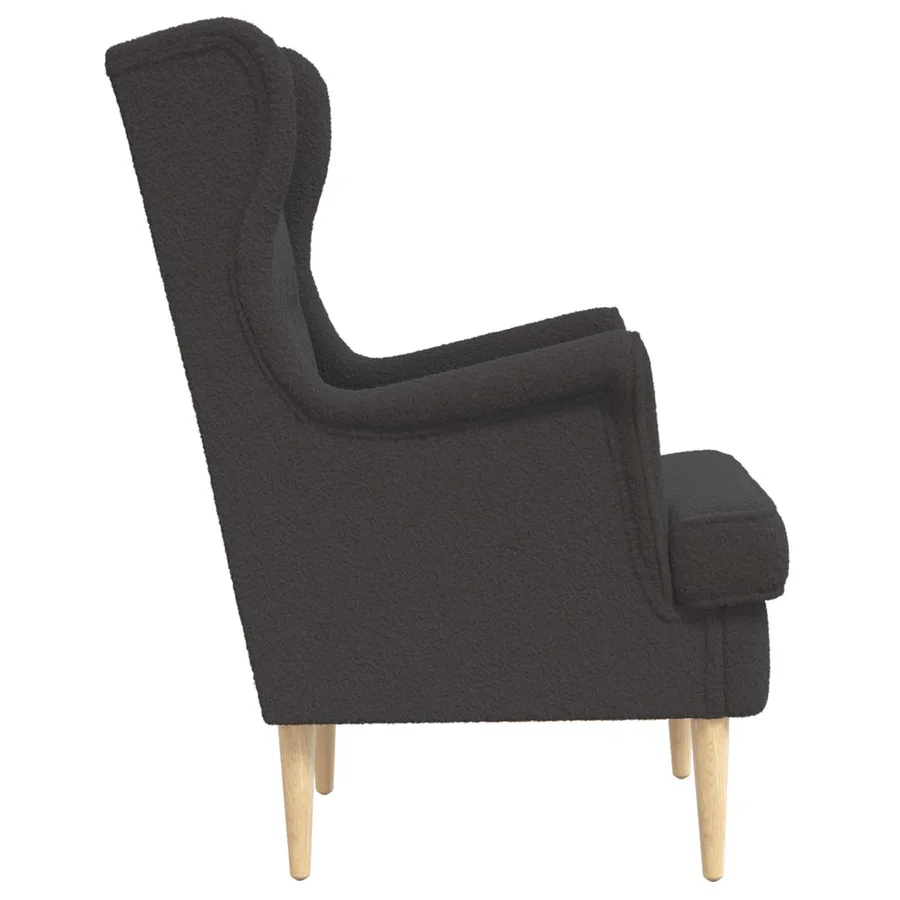 Fauteuil Gris foncé Bouclé - 5