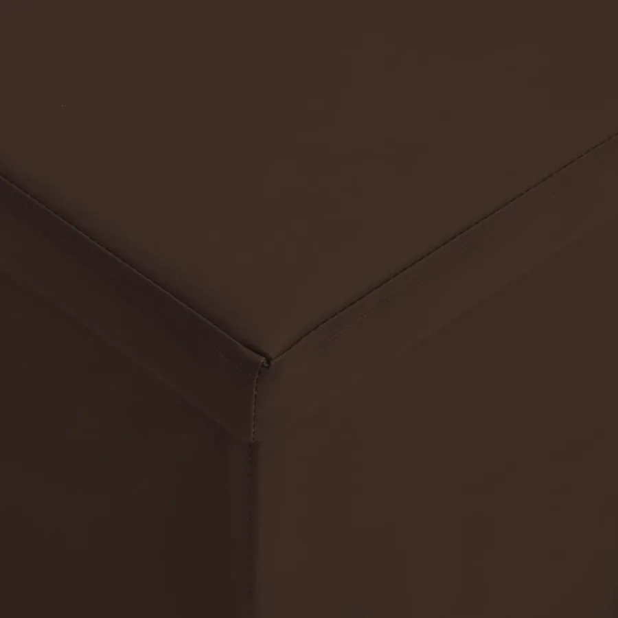 Banc de rangement pliable Marron PVC - 6
