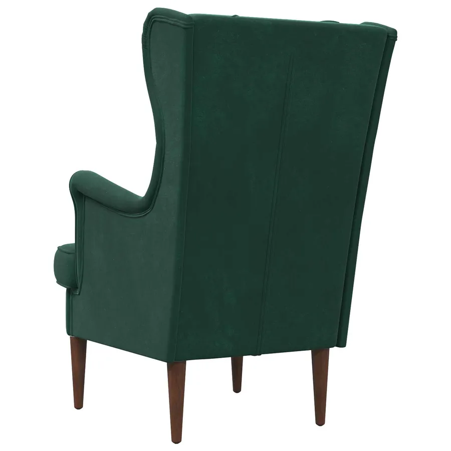 Fauteuil Vert foncé Velours - 6