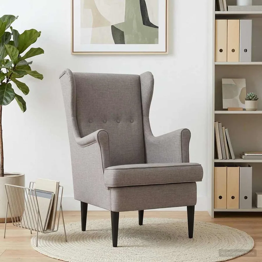 Fauteuil Taupe Tissu