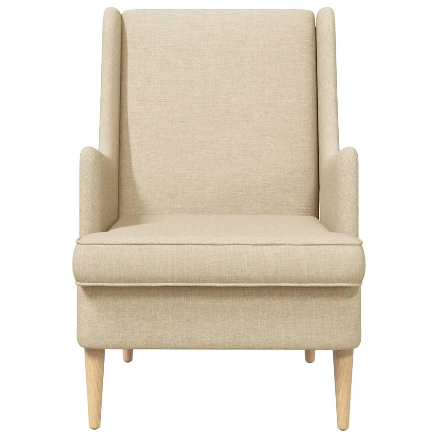 Fauteuil Crème Tissu - 4
