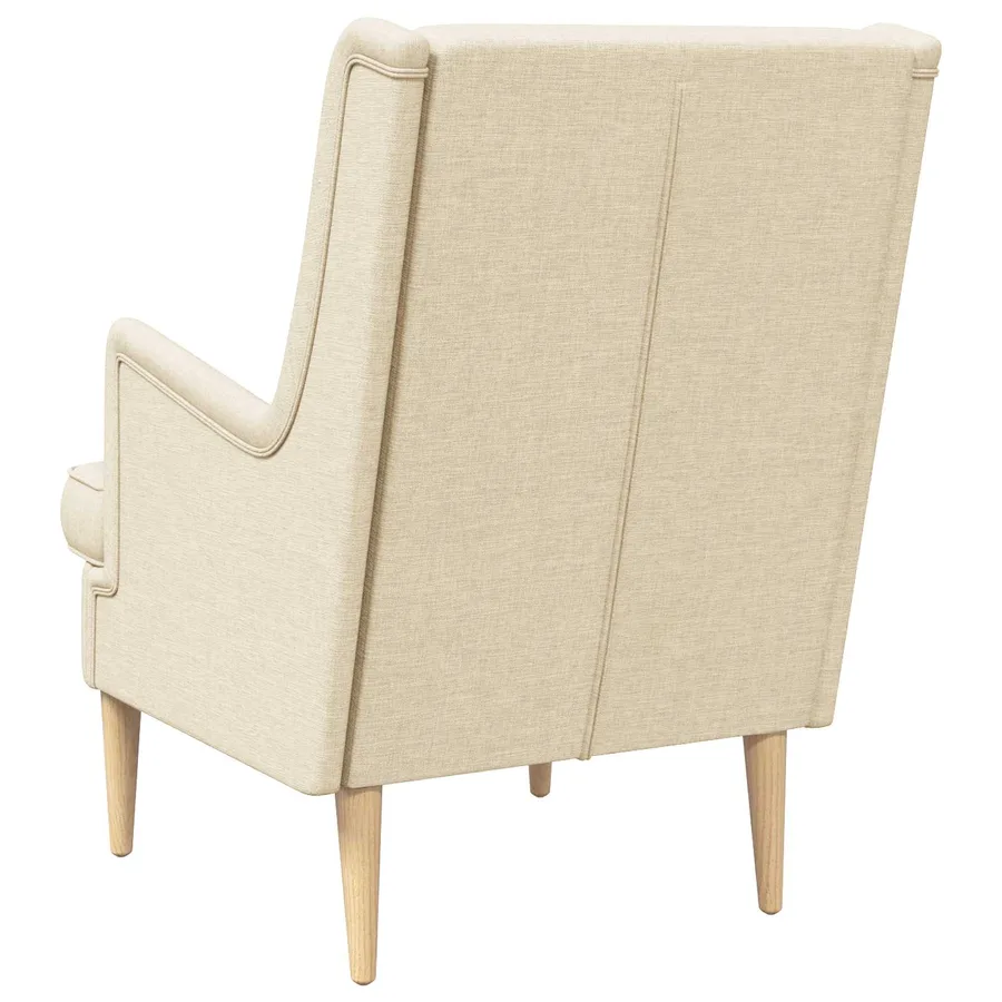 Fauteuil Crème Tissu - 6