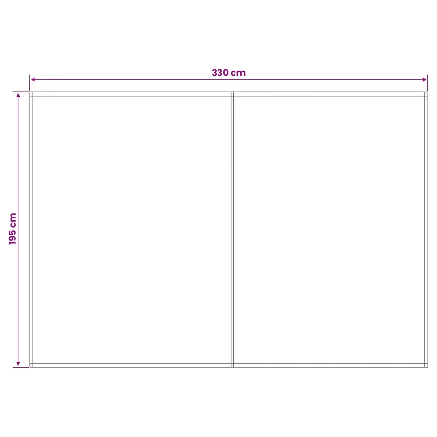 Toile de rechange pour auvent Crème 350 x 200 cm Polyester - 5