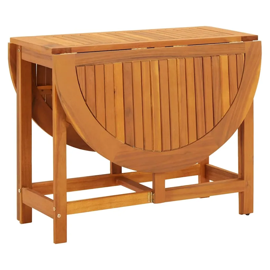 Table de jardin 130x90x72 cm Bois d'acacia massif - 7