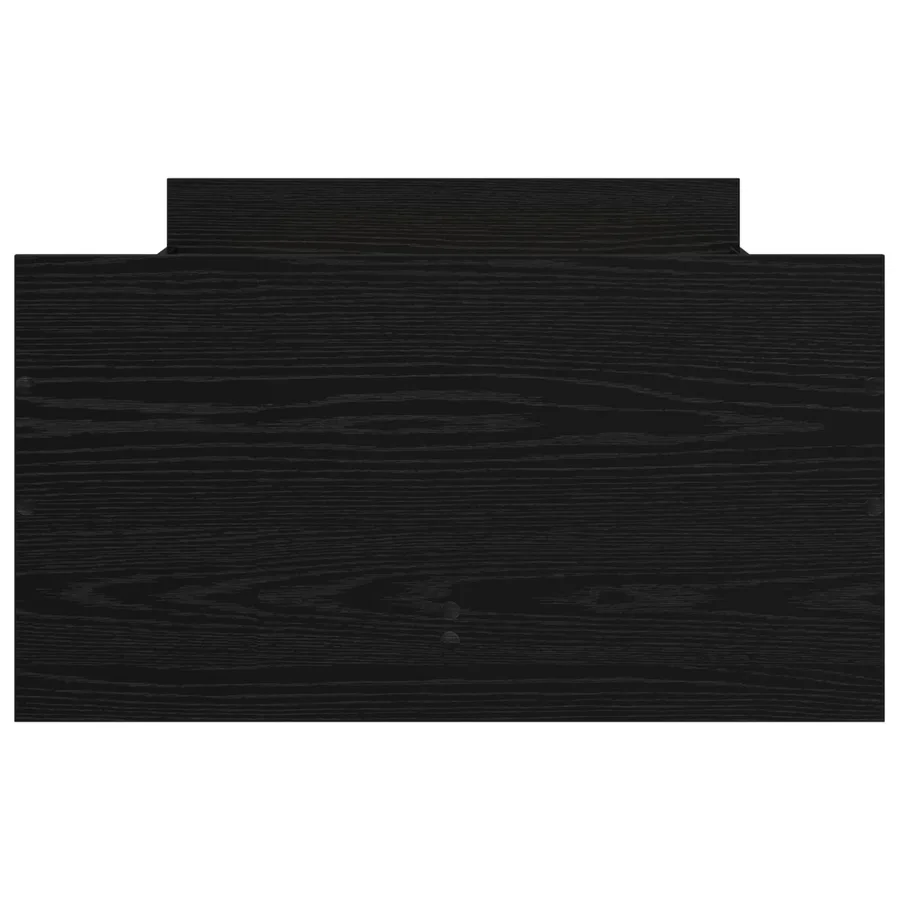 Cadre de lit Chêne noir 100 x 200 cm Bois d'ingénierie - 3