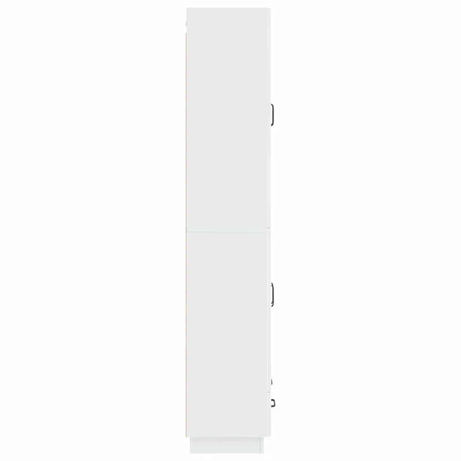 Ensemble de Meubles 2 pcs Blanc brillant Bois d'ingénierie - 6
