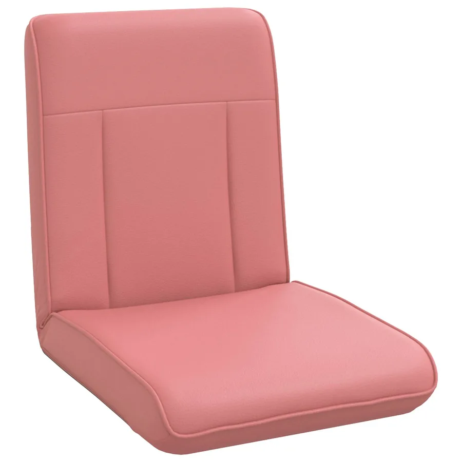 Fauteuil de sol ajustable Rose Simili cuir - 2