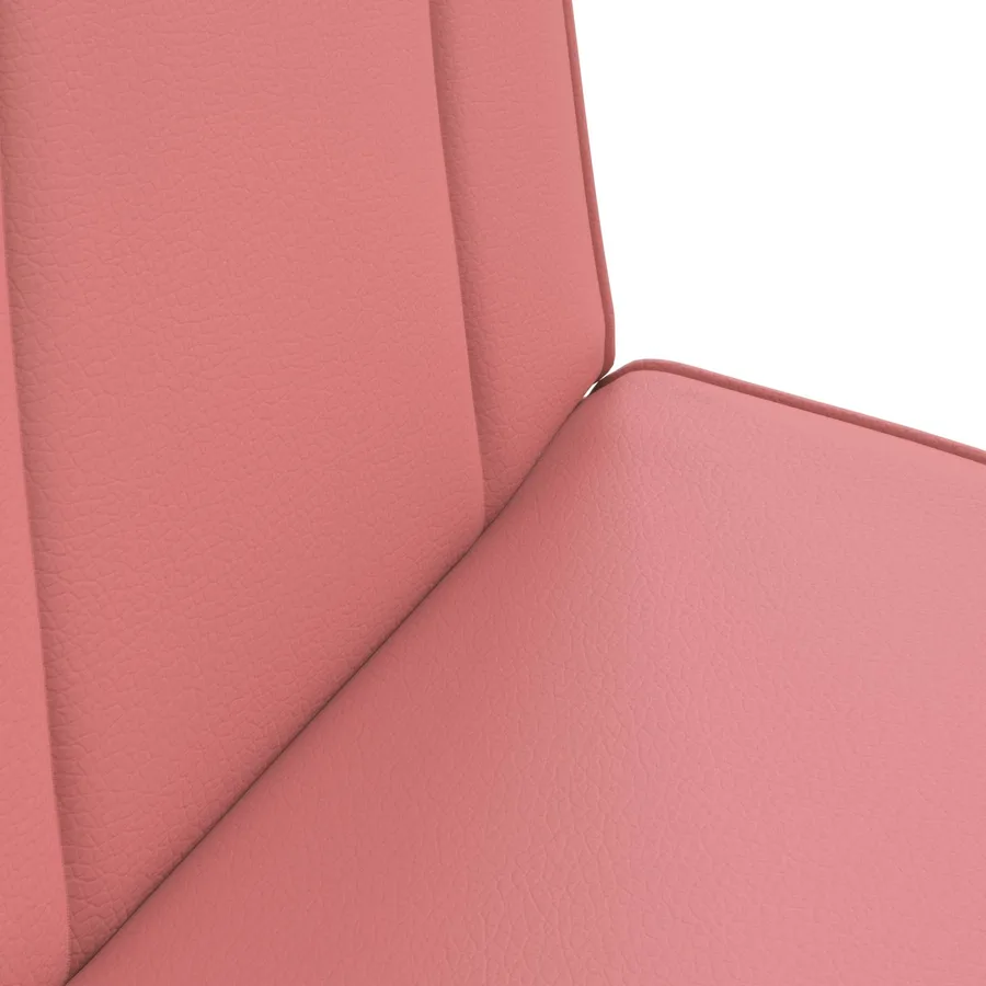Fauteuil de sol ajustable Rose Simili cuir - 7