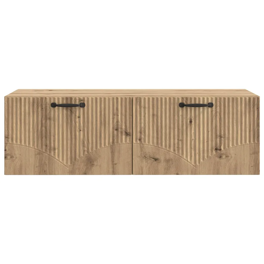 Meuble TV mural 98 x 41 x 30 cm Chêne artisanal - 6