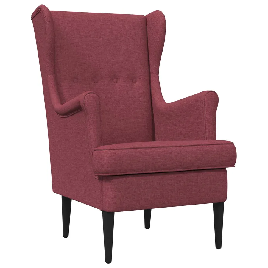 Fauteuil Bordeaux Tissu - 2