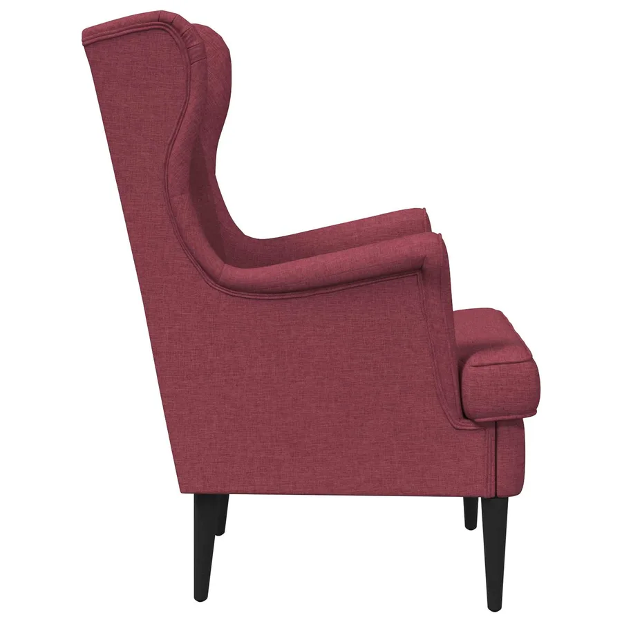 Fauteuil Bordeaux Tissu - 5