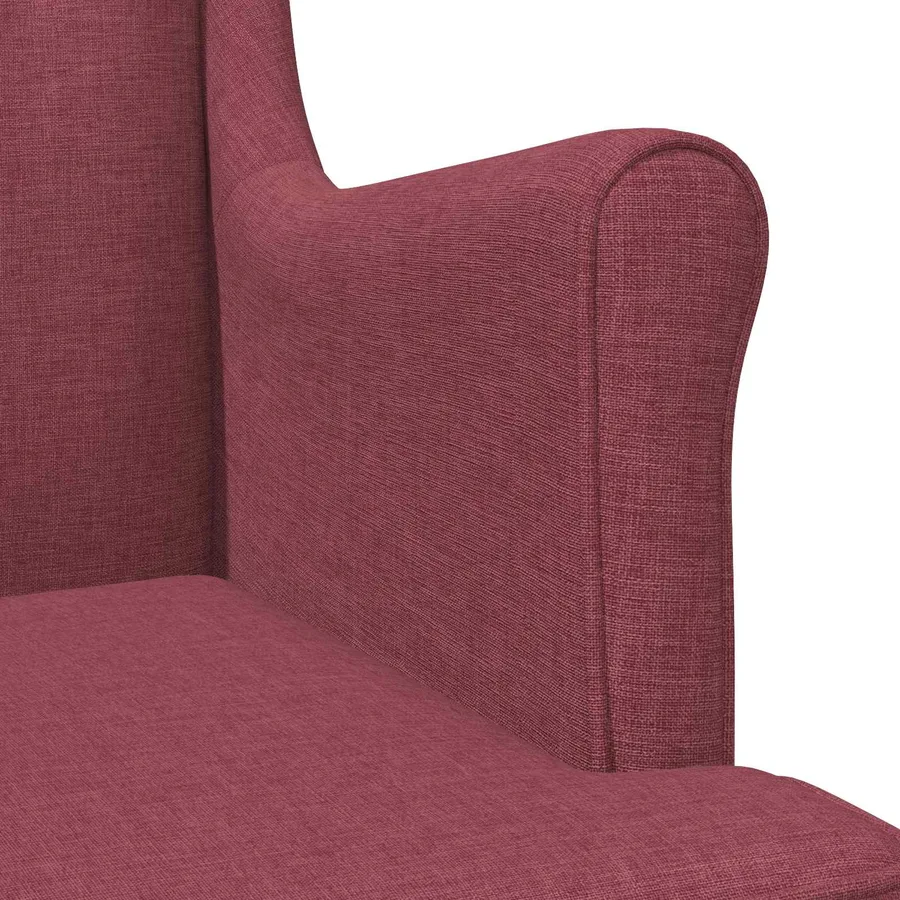 Fauteuil Bordeaux Tissu - 7