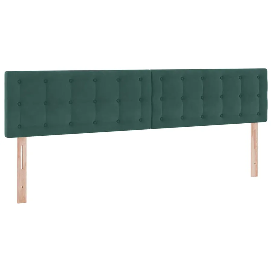 Lit de Rangement Vert foncé 200 x 200 cm Velours - 9
