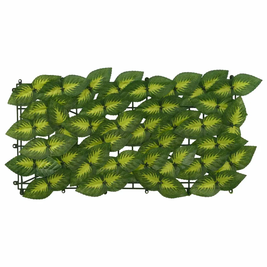 Écran de balcon avec feuilles Vert et jaune 500 x 75 cm - 3