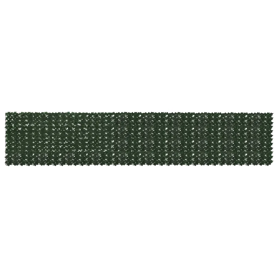 Écran de balcon avec feuilles Vert foncé 500 x 100 cm