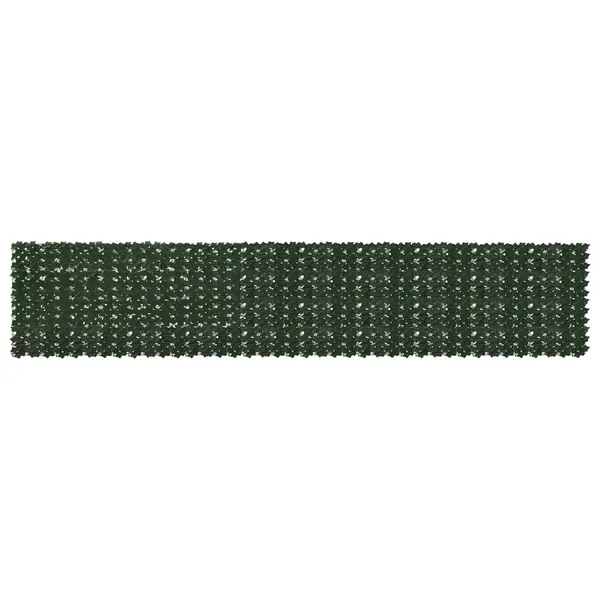 Écran de balcon avec feuilles Vert foncé 500 x 100 cm