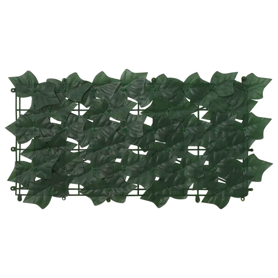 Écran de balcon avec feuilles Vert foncé 500 x 100 cm - 3