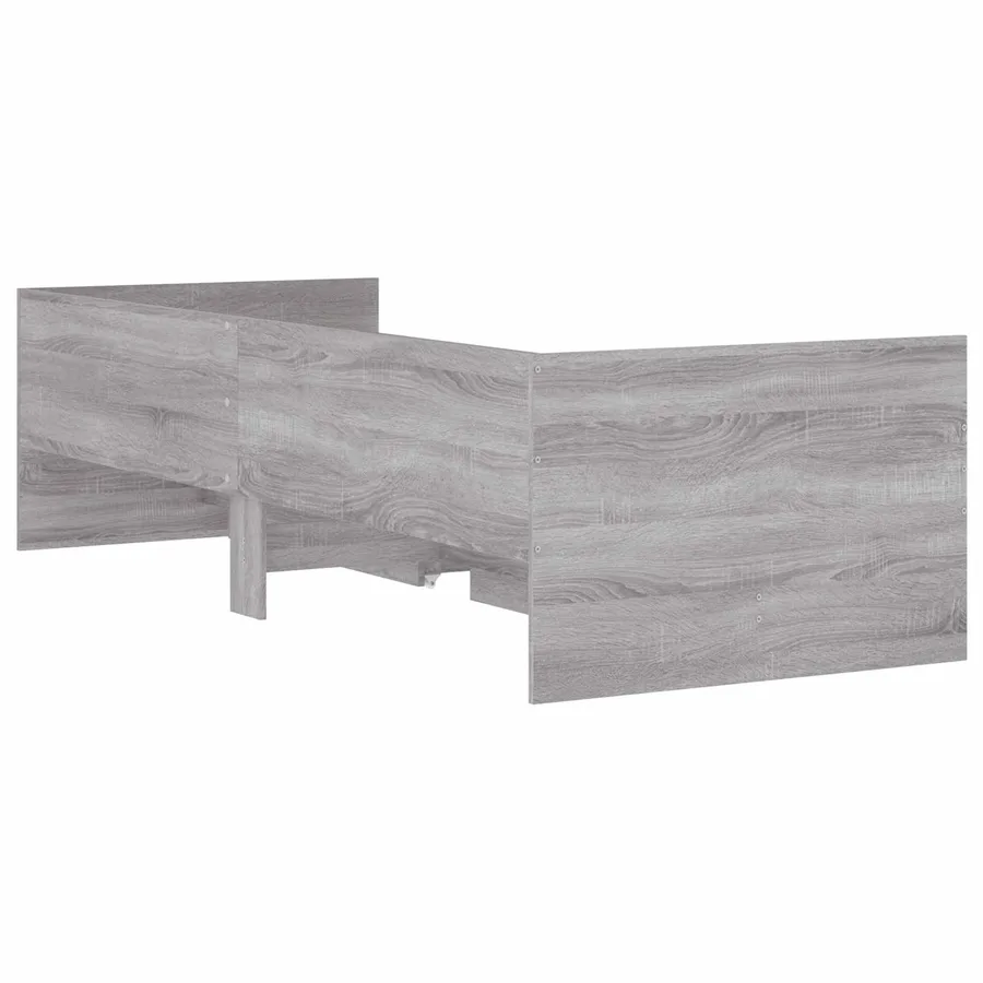 Cadre de lit avec rangement Gris béton 80 x 200 cm - 7