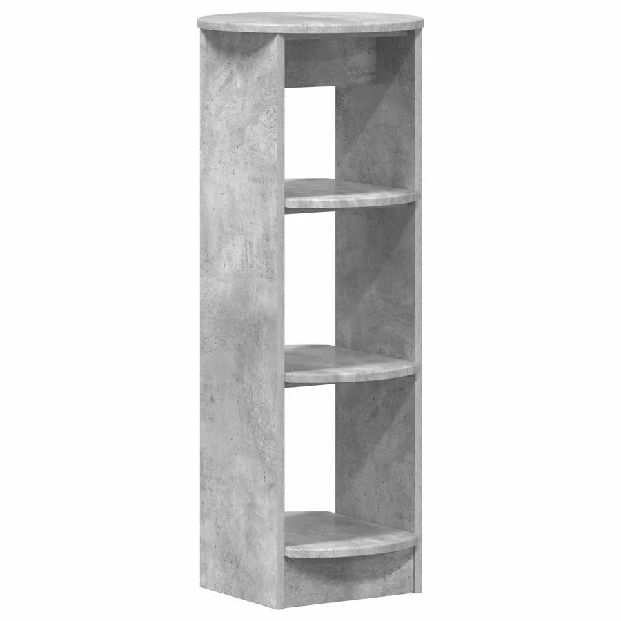 Meuble d'appoint Gris Béton 40 x 40 x 100 cm Bois d’ingénierie - 2